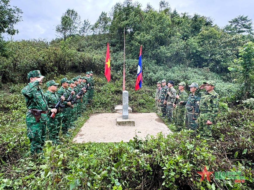 Vietnamese And Lao Border Guard Units Conduct Joint Patrol